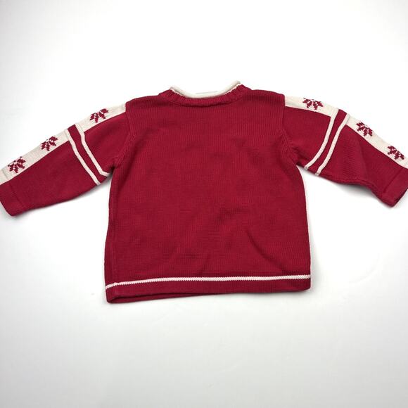Hanna Andersson Red Holiday Snowflake Sweater - Picture 5 of 5